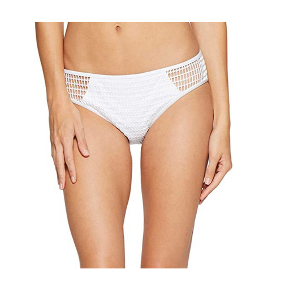 Kenneth Cole Wrapped In Love Crochet Hipster Bikini Bottom White Size L